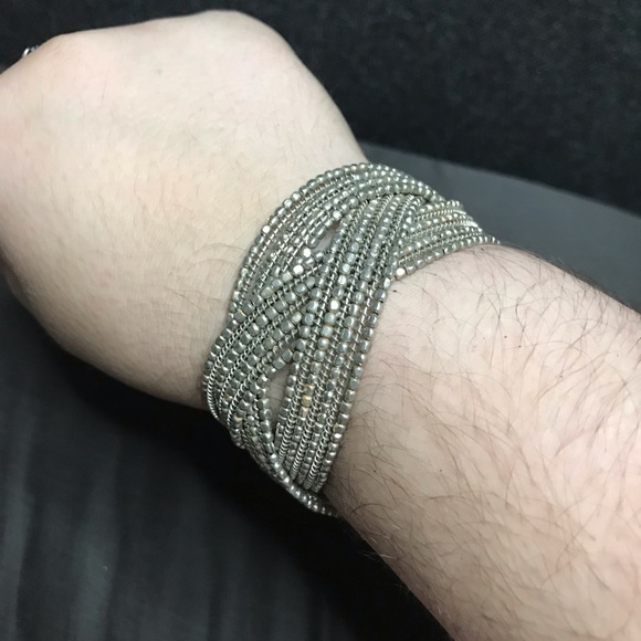 Silver Beaded Bracelet - Picture 2 of 3